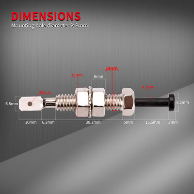 PIN-7 Door Jamb Pin Switch Dimensions