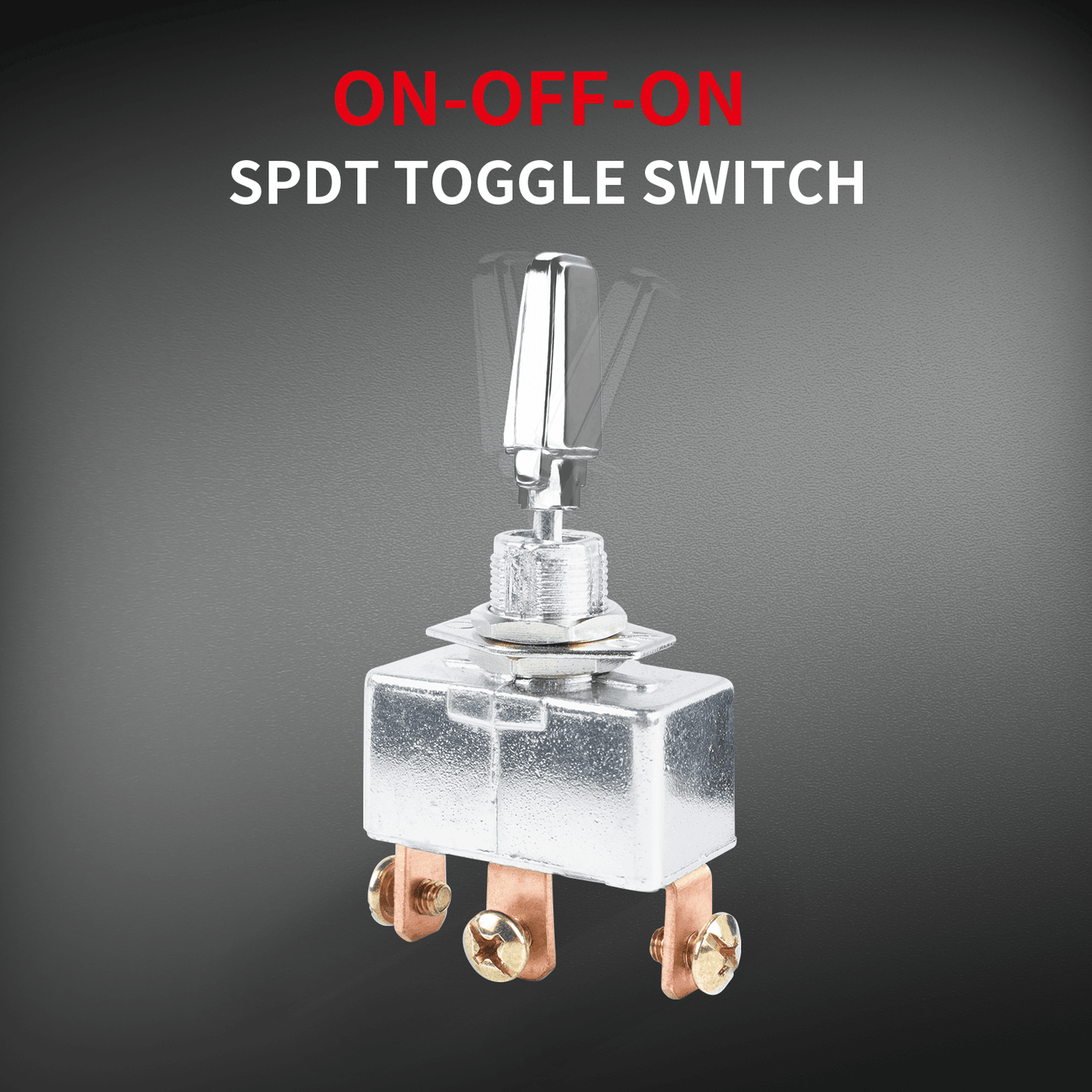 50A Aluminum Alloy SPDT ON OFF ON 3 Position Toggle Switch best price
