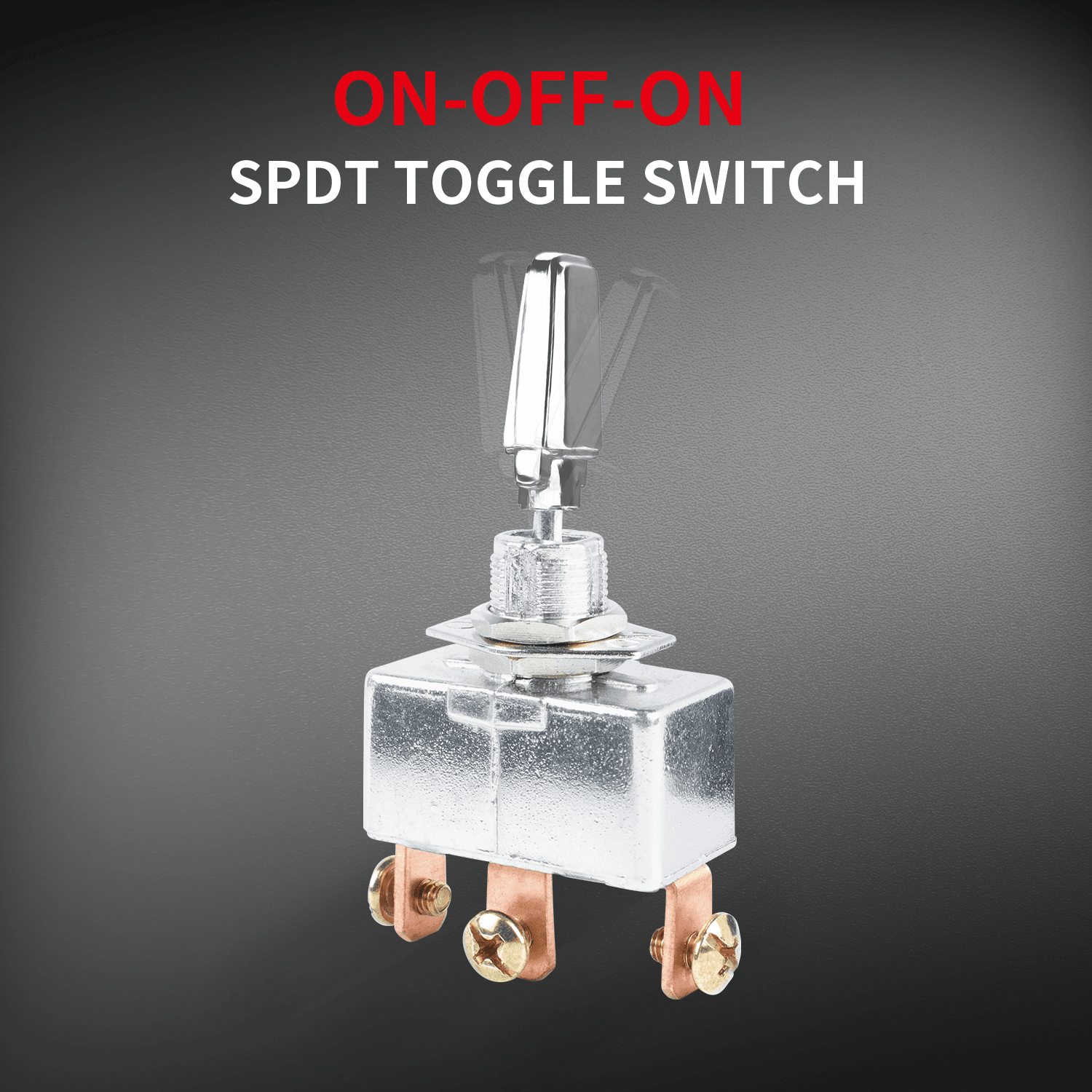 50A Aluminum Alloy SPDT ON OFF ON 3 Position Toggle Switch – DAIER