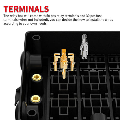 15 Way Car Fuse and Relay Box with Terminals - DAIER