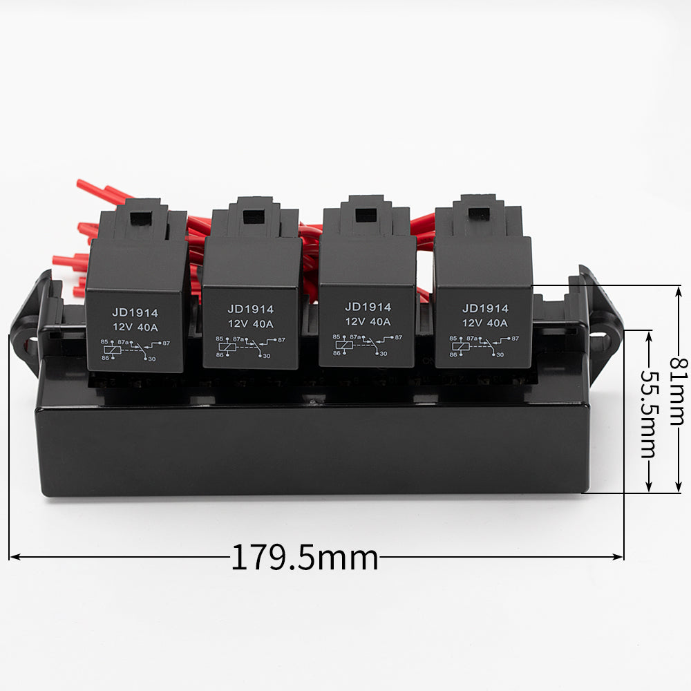 15 Way Multi-Circuit Assembly Automotive Fuse and Relay Box – DAIER