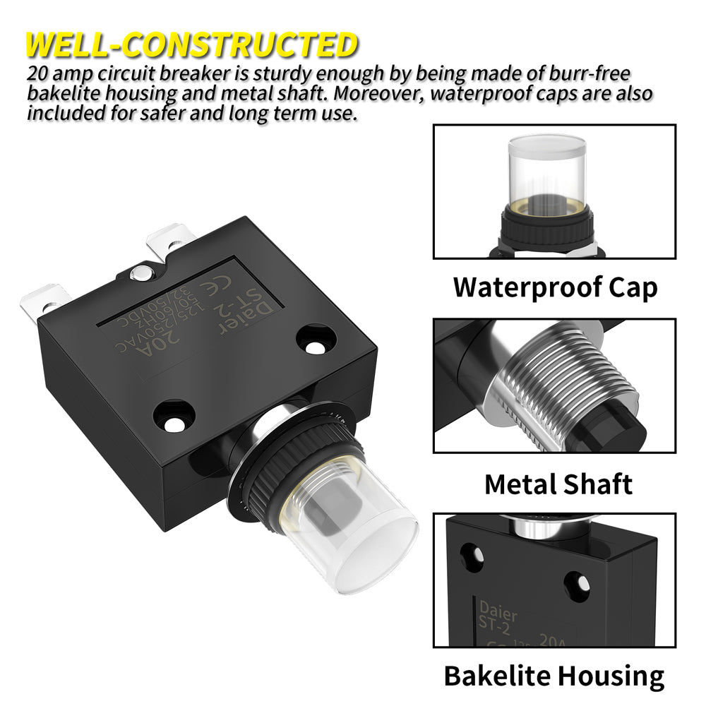 ST-2A+WPC-21-2 Thermal Circuit Breaker Well-constructed