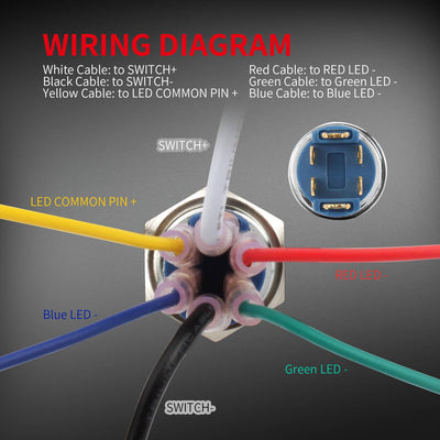 16mm SPST LEDToggle Switch wiring diagram